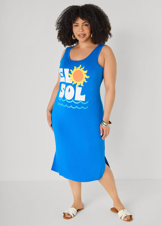 El Sol Vestido Midi de Tirantes
