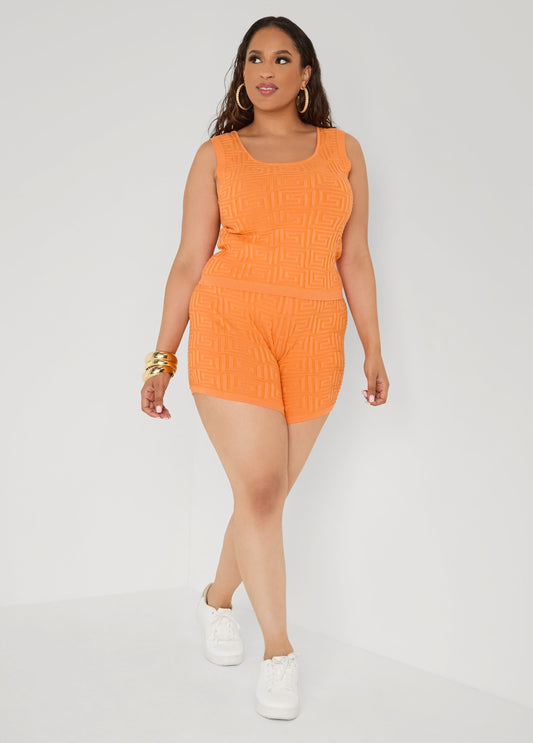 Top de tirantes jacquard