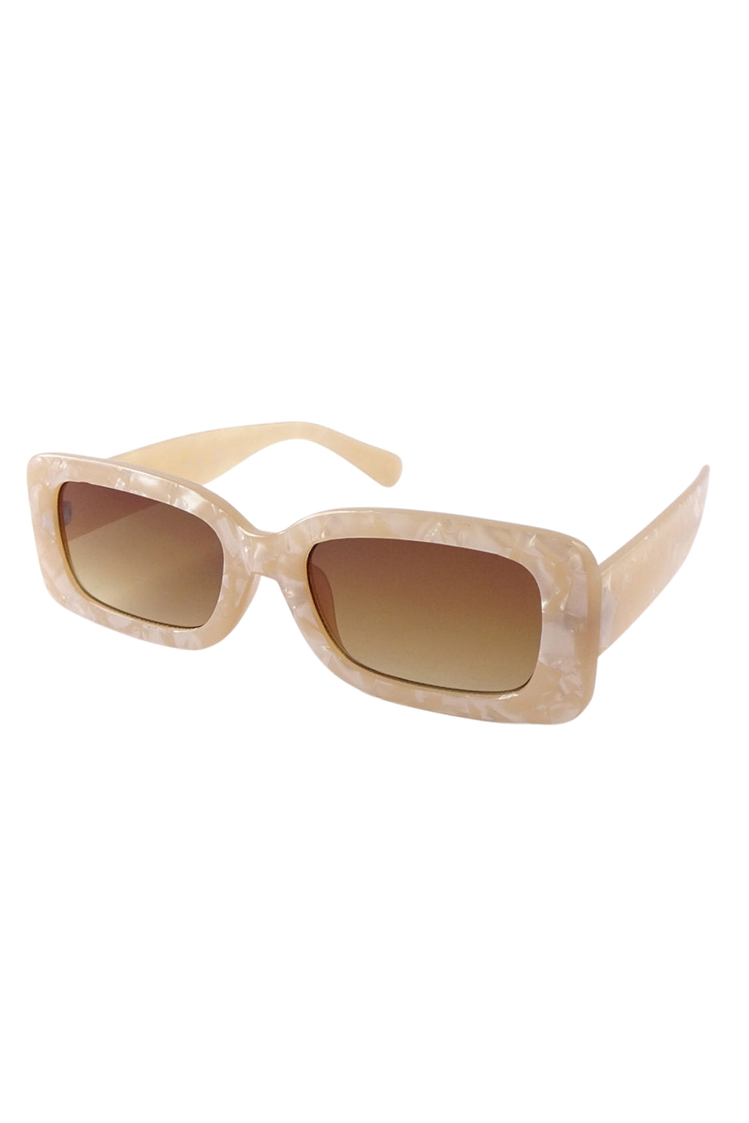 NATASHA Gafas de sol beige marmolado